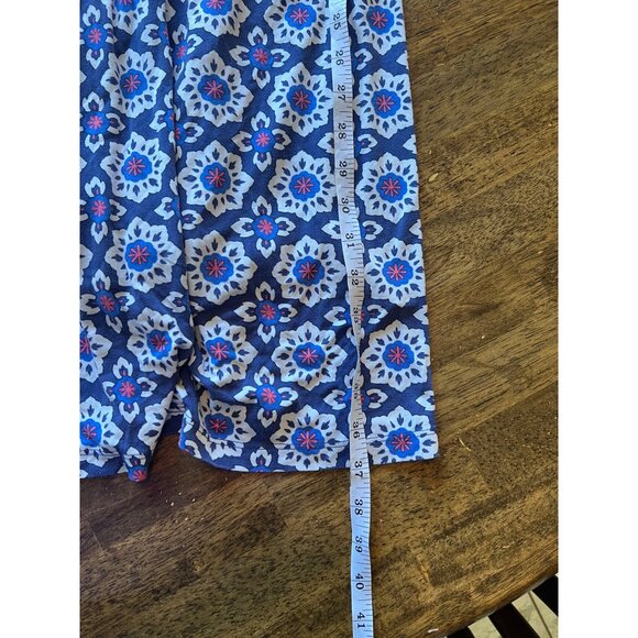 Boden Blue Sleeveless V-neck Mini Dress 4R Jersey Knit Pockets Knee Length Aline - Picture 10 of 11